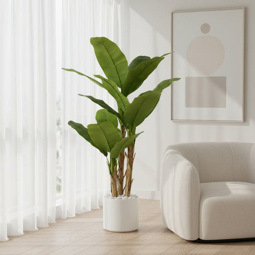 Artificial Modern Banana Plant Decor - 180cm (6ft)