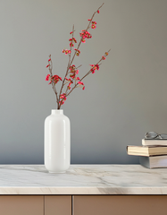 Artificial Cherry Blossom Stick (130 cm, Dark Pink)