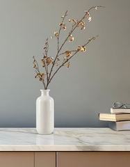 Artificial Cherry Blossom Stick (130 cm, White)