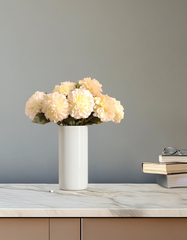 Artificial Chrysanthemum Flower Sticks (5 Sticks, 50 cm, White)