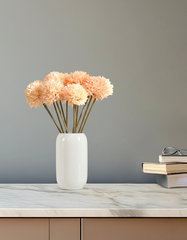 Artificial Chrysanthemum Flower Sticks (6 Sticks, 45 cm, Cream)