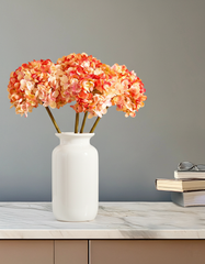 Artificial Hydrangea Flower Sticks (3 Sticks, 50 cm, Pink)