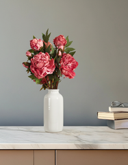 Artificial Peony Flower Spray (65 cm, Purple)
