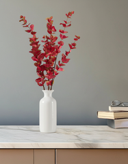 Artificial Red Eucalyptus Sticks (3 Sticks, 80 cm)