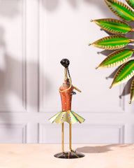 Quirky Skirt Dancers Metal Figurines Set