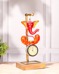 Colourful Ganpati Clock with Cobra Design