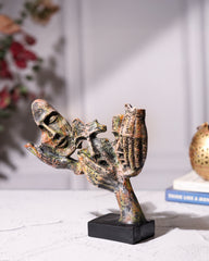 Artistic Multicolour Face Trio Sculpture
