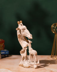 Giraffe Family Resin Sculpture