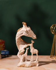 Giraffe Family Resin Sculpture