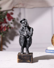 Textured Thinker Man Statue – Chin on Hand