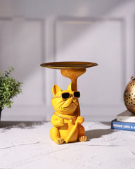 Yellow Dog Tray Stand with Sunglasses