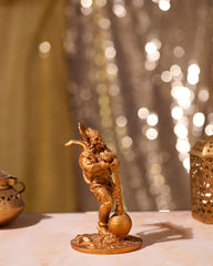 Antique Gold Toned Hanuman Idol