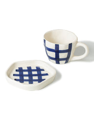 Criss-Cross Cup & Saucer Set