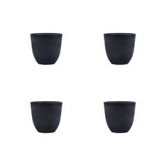 Set of 4 Black FRP Pots (5 inches)