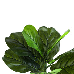 Artificial Potted Fiddle Leaf Fig Plants (35 cm, Set of 2)