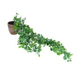 Artificial Potted Hanging Green Bush (Set of 2, 80 cm)