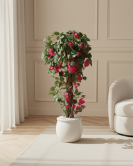 Artificial White Flowering Tree Accent 120cm (4ft)
