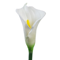 Artificial Calla Lily Flower Sticks (5 Sticks, 70 cm, White)