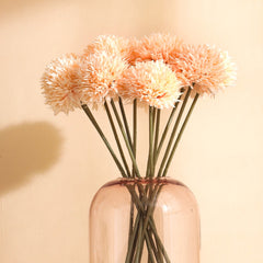 Artificial Chrysanthemum Flower Sticks (6 Sticks, 45 cm, Cream)