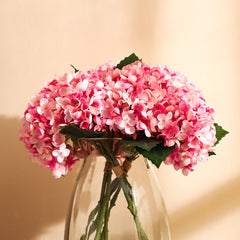 Artificial Hydrangea Bouquet (32 cm, Pink)