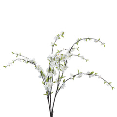 Artificial Cherry Blossom Flower Stick (100 cm, White)