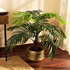 Artifiical Areca Palm Plant in Black Pot (90 cm)