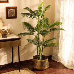 Artificial Areca Palm Plant in Black Pot (150 cm)