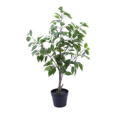 Artificial Ficus Plant in Black Pot (90 cm)