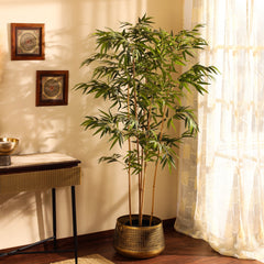 Artificial Bamboo Plant in Black Pot (180 cm)