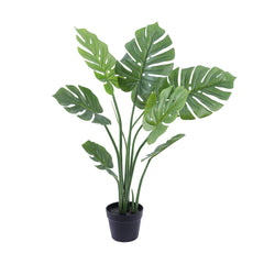 Artificial Monstera Plant in Black Pot (90 cm)