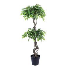 Artificial Ficus Bonsai in Black Pot (150 cm)