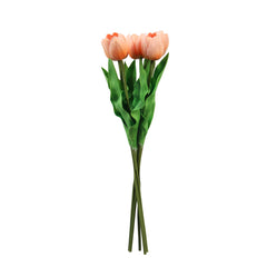 Artificial Tulip Flower Sticks (5 Sticks, 50 cm, Beige)