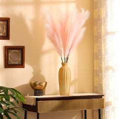 Artificial Pampas Sticks (3 Sticks, 110 cm, Pink)