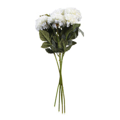 Artificial Chrysanthemum Flower Sticks (5 Sticks, 50 cm, White)