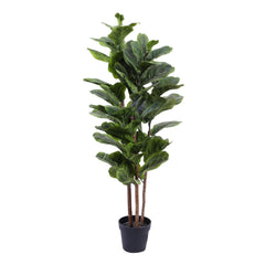 Artificial Fiddle Leaf Fig Plant in Black Pot (140 cm)