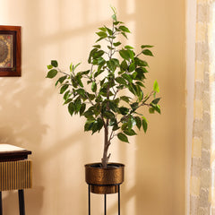 Artificial Ficus Plant in Black Pot (90 cm)