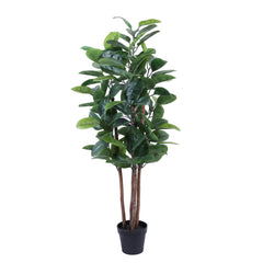 Artificial Rubber Tree in Black Pot (150 cm)