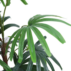 Artificial Rhapis Palm Tree in Black Pot (150 cm)