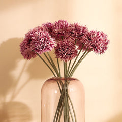 Artificial Chrysanthemum Flower Sticks (6 Sticks, 45 cm, Purple)