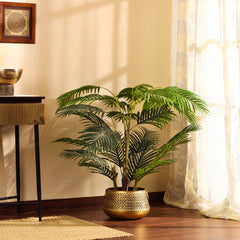 Artificial Areca Palm Plant in Black Pot (130 cm)