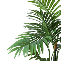 Artificial Areca Palm Plant in Black Pot (100 cm)