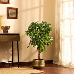 Artificial Ficus Plant in Black Pot (120 cm)