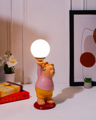 Lucky Luminary Yellow Teddy Lamp