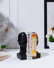 See No Evil Black Face Bookend