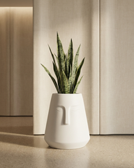 E-Pot Fiberglass Planter – Matte White