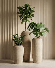 Velvet Fiberglass Planter – Rust Terra Finish