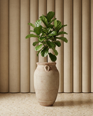Trandy Traditional Fiberglass Planter – Terra | Tall Classic Rustic Design