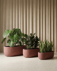 Boat Fiberglass Planter – Terracotta Granite Finish