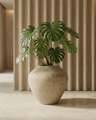 Mallow Fiberglass Planter – Rust Finish