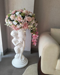 Grand Cherub Stand Dried Floral Arrangement
